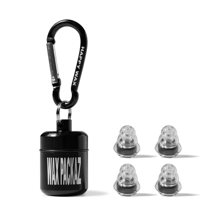 WAX PACKAZ™  Music Earplug - JET BLACK - WAX PACKAZ 